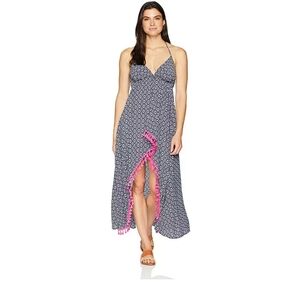 Coastal Blue Tiered Ruffled Sundress Blue